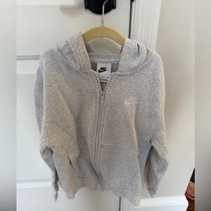 Nike Zippered Hoodie Sweatshirt - Little Kids Small